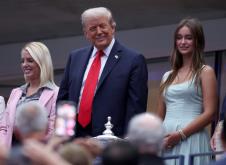 Donald Tramp sa unukom na finalu US OPEN
