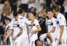 Andrej Kostić slavi gol u dresu Partizana