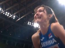 Angelina Topić u suzama posle osvajanja bronzane medalje