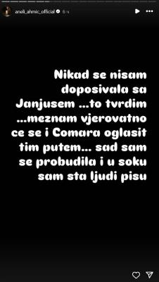 Aneli Ahmić odgovara Janjušu na provokacije