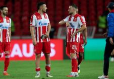 Miloš Veljković i Timi Maks Elšnik na utakmici protiv Seltika