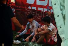 Jung Vu Seol sa fudbalerom Seltika posle utakmice