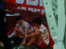 Jung Vu Seol sa fudbalerom Seltika posle utakmice