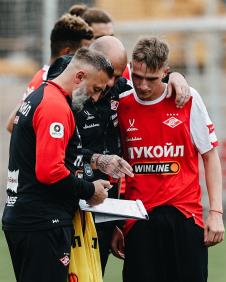 Dejan Stanković i Nenad Sakić na treningu Spartaka