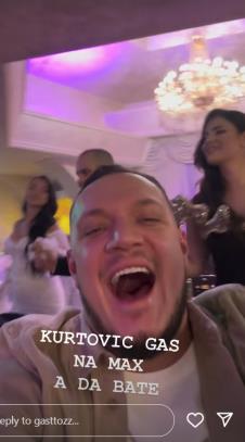 Nenad Marinković Gastoz i Anđela Đuričić na svadbi