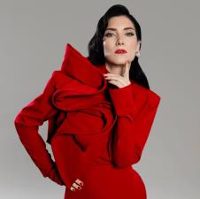 Branislava Podrumac u crvenoj haljini