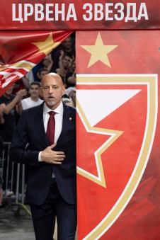 Saša Obradović na utakmici protiv Žalgirisa