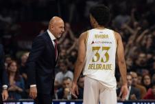 Saša Obradović na utakmici protiv Žalgirisa