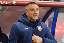 Zoran Mirković v.d. selektora Srbije na utakmici protiv Albanije