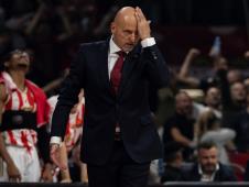 Saša Obradović na utakmici protiv Žalgirisa