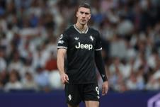 Dušan Vlahović na meču Real - Juventus