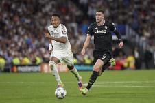 Dušan Vlahović na meču Real - Juventus