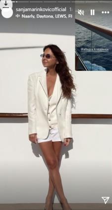 Sanja Marinković u teretani sa činijom leda