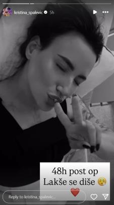 Kristina Spalević nakon operacije