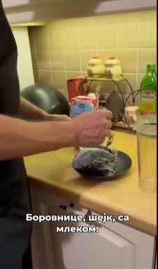 Mladen Mijatović priprema zdrav doručak