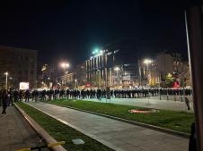 Protest ispred skupštine