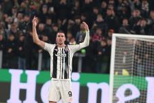 Dušan Vlahović na meču Juventus - Sporting