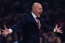 Saša Obradović na utakmici protiv Panatinaikosa