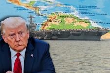 Venecuela Kolumbija mapa Latinske Amerike američki nosač aviona USS Džerald R. Ford najveći ratni brod na svetu američki predsednik Donald Tramp