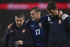Ivan Ilić povreda na meču Engleska - Srbija