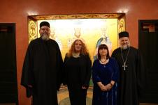 Ljiljana Habjanović Đurović u crkvi Lazarici