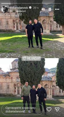 Sloba Radanović na Hilandaru