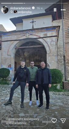 Sloba Radanović na Hilandaru