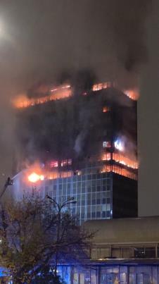 Zagreb požar zgrada Vjesnika