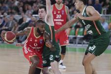 Kodi Miler-Mekintajer na meču Cedevita Olimpija - Crvena zvezda