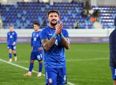 Bojan Kovačević na utakmici mladih reprezentacija Srbije i SAD