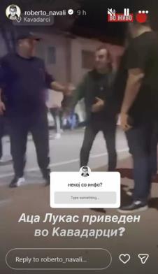 Hapšenje Ace Lukasa u Kavadarcima