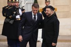 Emanuel Makron Volodimir Zelenski