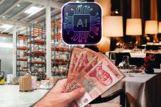 AI dinari pare magacin restoran