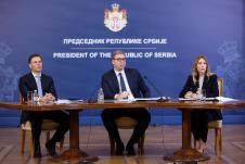 Aleksandar Vučić Dubravka Đedović Handanović Siniša Mali