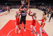 Nikola Jokić na meču Atlanta Hoks - Denver Nagets