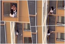 ljubavnica beži kroz prozor