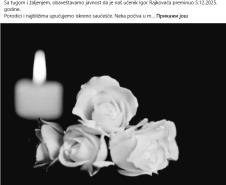 Tehička škola Ivan Sarić iz Subotice uputila saučešće povodom smrti učenika