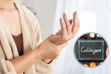 žena se drži za ruku/kolagen