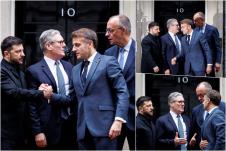 Volodimir Zelenski Kir Stramer Fridrih Merc Emanuel Makron London