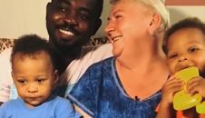 Natalia Vodenina sa porodicom