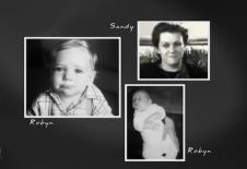 Robin kao beba sa majkom Sendi.jpg