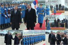 Aleksnadar Vučić Počasna garda gardisti