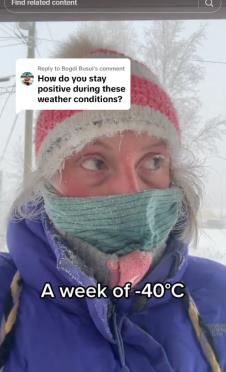 Pavlina Sadrih živi u Kanadi na - 40°C