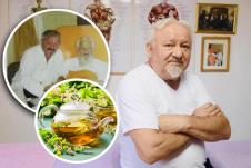 Hadži Miroslav Vasić/patrijarh Pavle/čajnik sa lekovitim biljem na stolu