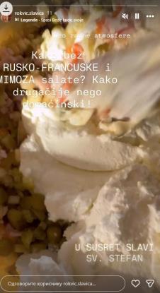 Slavica Rokvić sprema za krsnu slavu