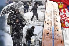 sneg zima Beograd Srbija