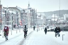 Danska, hladno vreme, sneg