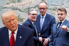 Donald Tramp Merc Makron