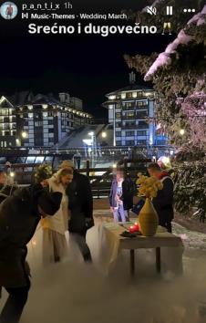 Dario Prpić se oženio na ski stazi na Kopaoniku