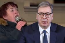 blokaderka Ljiljana Bralović Aleksandar Vučić